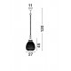 Pendul TOULON Nova Luce Modern, E27, 8381442, Grecia