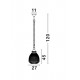 Pendul TOULON Nova Luce Modern, E27, 8381443, Grecia