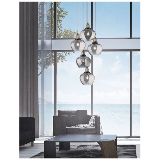 Pendul CEDRO Nova Luce Modern, E27, 8436406, Grecia