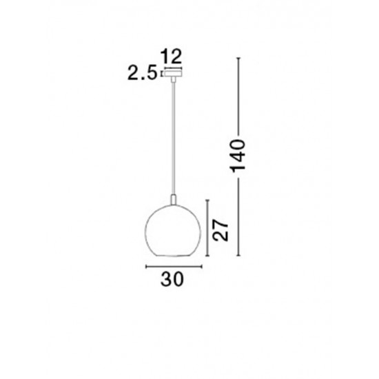 Pendul JERARDO Nova Luce Modern, E27, 8436411, Grecia