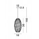 Pendul ERIBERTO Nova Luce Modern, E27, 8436419, Grecia