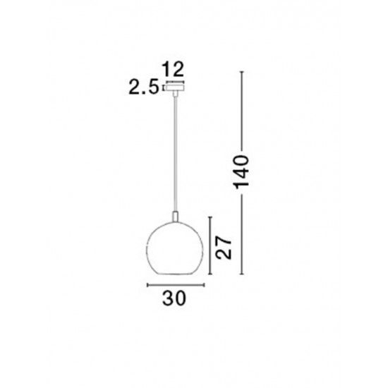 Pendul JERARDO Nova Luce Modern, E27, 8436423, Grecia
