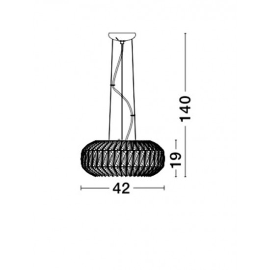 Suspensie VALENCE Nova Luce Elegant, G9, 8501652, Grecia