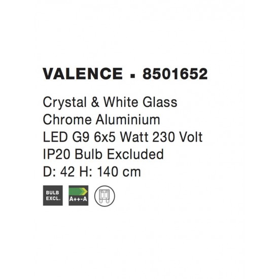 Suspensie VALENCE Nova Luce Elegant, G9, 8501652, Grecia