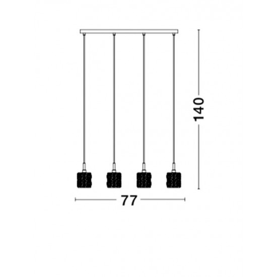 Suspensie NICE Nova Luce Elegant, G9, 8538104, Grecia