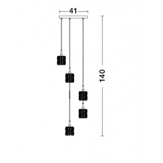 Suspensie NICE Nova Luce Elegant, G9, 8538105, Grecia