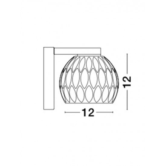 Aplica LARA Nova Luce Elegant, G9, 8540402, Grecia