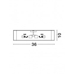 Plafoniera RAGU Nova Luce Modern, E27, 866601, Grecia