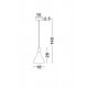 Pendul JUNO Nova Luce Modern, E27, 8800902, Grecia