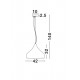 Pendul BENICIO Nova Luce Modern, E27, 8809102, Grecia