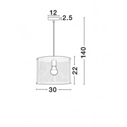 Pendul NET Nova Luce Modern, E27, 8809302, Grecia