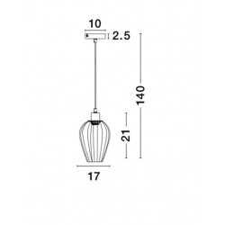 Pendul SAGE Nova Luce Modern, E27, 8809702, Grecia