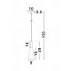 Pendul GRANT Nova Luce Modern, E14, 8883801, Grecia