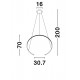 Suspensie BREDA Nova Luce Modern, Led, 9010021, Grecia