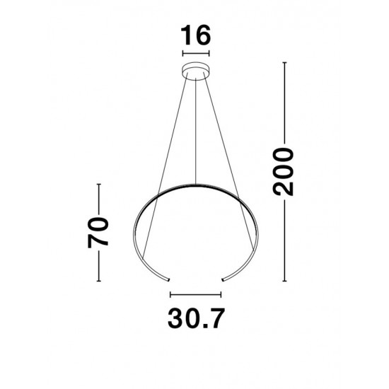 Suspensie BREDA Nova Luce Modern, Led, 9010023, Grecia