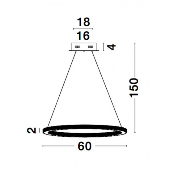 Suspensie CILION Nova Luce Modern, Led, 9011138, Grecia