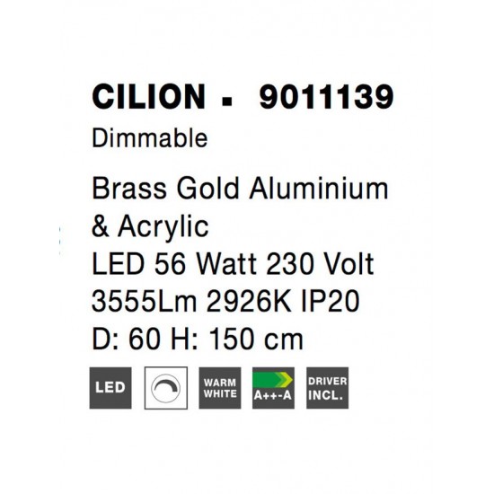 Suspensie CILION Nova Luce Modern, Led, 9011139, Grecia