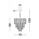 Candelabru GRANE Nova Luce Modern, E14, 9050110, Grecia