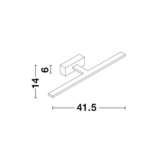 Aplica Baie MONDRIAN Nova Luce Modern, Led, 9053121, Grecia