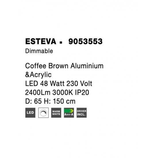 Suspensie ESTEVA Nova Luce Modern, Led, 9053553, Grecia