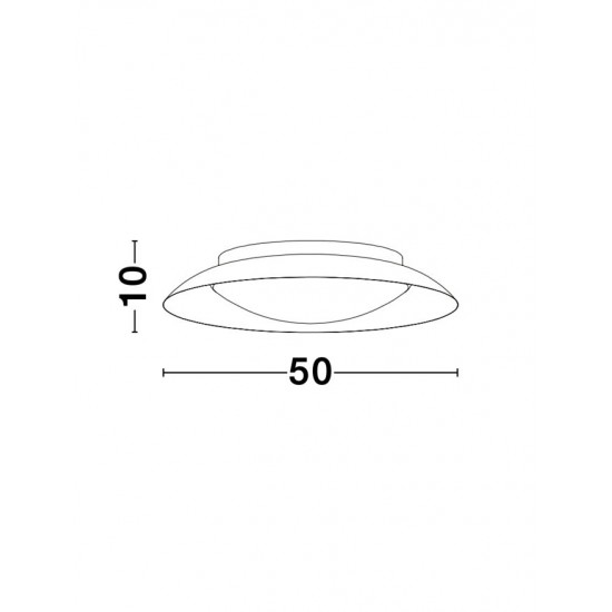 Plafoniera ZANO Nova Luce Modern, Led, 9053821, Grecia