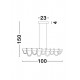 Suspensie MIRCO Nova Luce Modern, Led, 9071010, Grecia