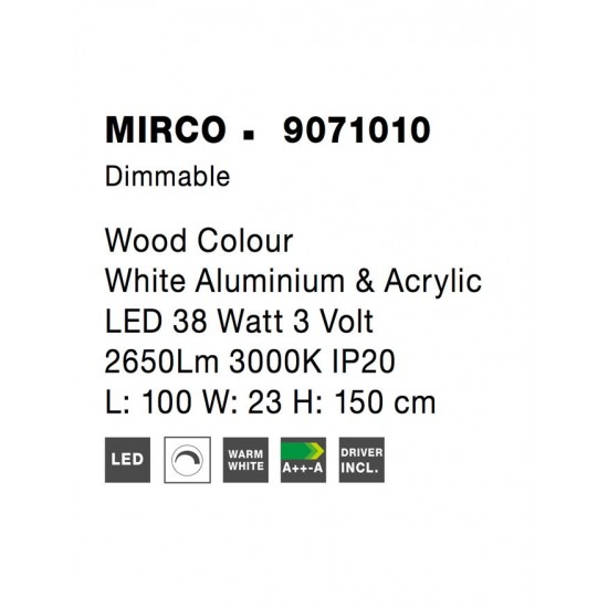 Suspensie MIRCO Nova Luce Modern, Led, 9071010, Grecia