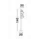 Lampadar MIRCO Nova Luce Modern, Led, 9071020, Grecia