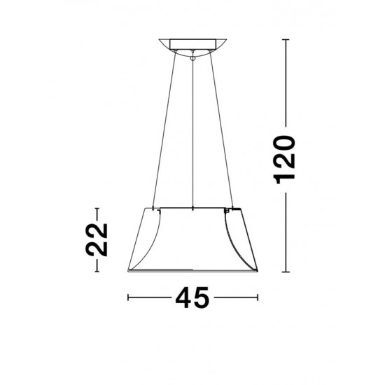 Suspensie VOLCANO Nova Luce Modern, Led, 9077881, Grecia