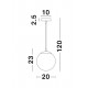 Pendul LAZIONE Nova Luce Modern, E27, 9080200, Grecia
