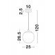 Pendul NAZIO Nova Luce Modern, E27, 9080251, Grecia