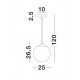 Pendul NAZIO Nova Luce Modern, E27, 9080252, Grecia