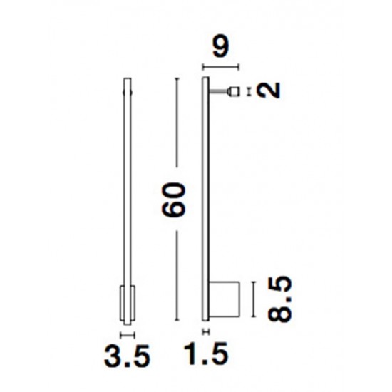 Aplica GROPIUS Nova Luce Modern, Led, 9081130, Grecia