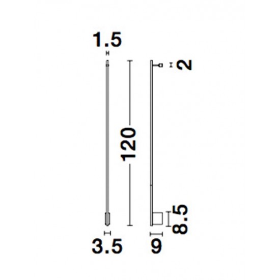 Aplica GROPIUS Nova Luce Modern, Led, 9081150, Grecia