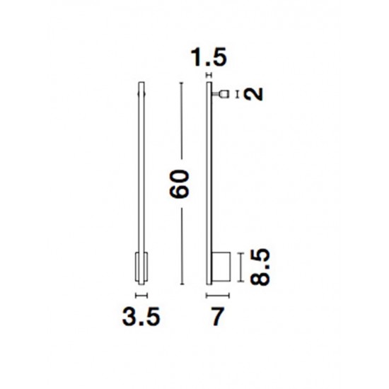 Aplica GROPIUS Nova Luce Modern, Led, 9081600, Grecia