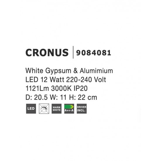Aplica Tehnica CRONUS Nova Luce Modern, Led, 9084081, Grecia