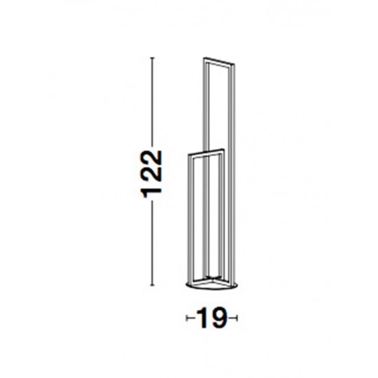 Lampadar ZESIRO Nova Luce Modern, Led, 9086011, Grecia