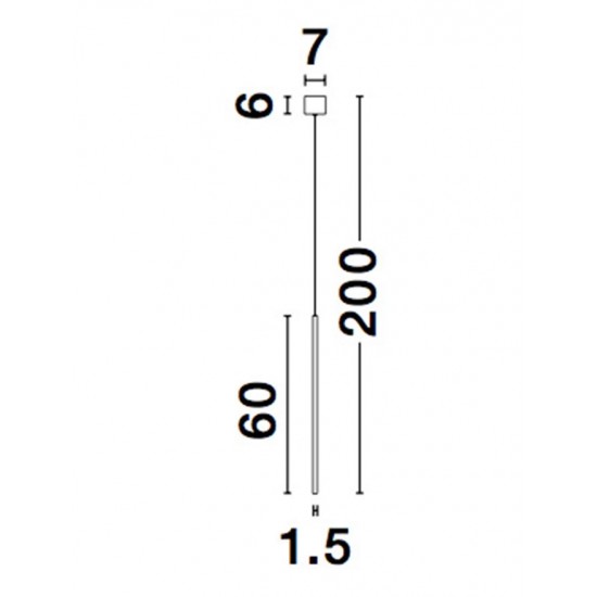 Pendul ELETTRA Nova Luce Modern, Led, 9088103, Grecia