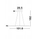 Suspensie ODERICK Nova Luce Modern, Led, 9100145, Grecia