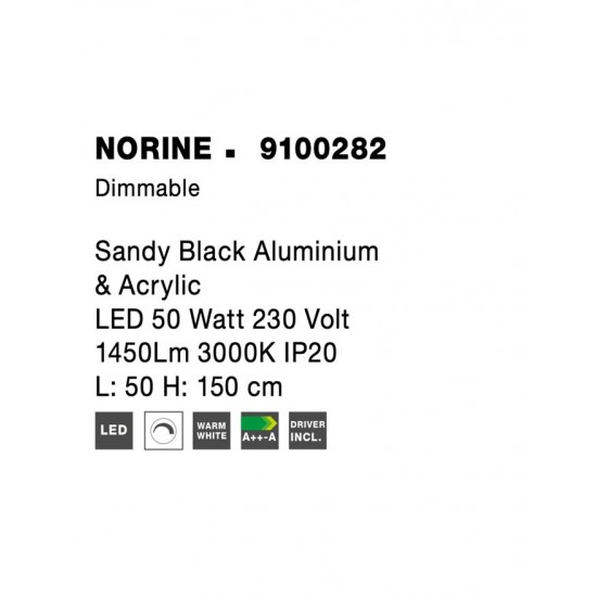 Suspensie NORINE Nova Luce Modern, Led, 9100282, Grecia