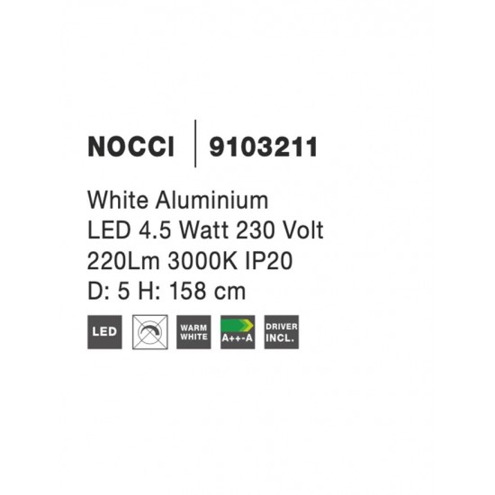 Pendul Tehnic NOCCI Nova Luce Modern, Led, 9103211, Grecia