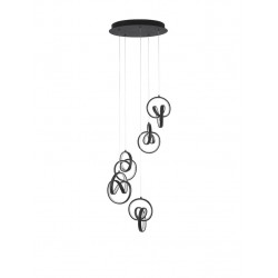 Suspensie RINGS Nova Luce Modern, Led, 9104351, Grecia