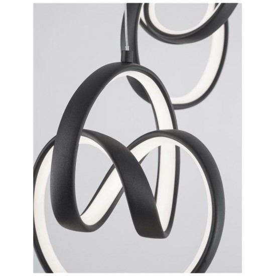 Suspensie RINGS Nova Luce Modern, Led, 9104351, Grecia