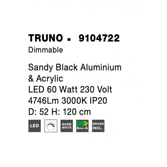 Suspensie TRUNO Nova Luce Modern, Led, 9104722, Grecia
