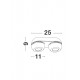 Plafoniera Tehnica GON Nova Luce Modern, Led, 9105202, Grecia