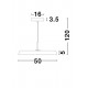 Suspensie VETRO Nova Luce Modern, Led, 910622, Grecia