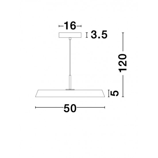 Suspensie VETRO Nova Luce Modern, Led, 910623, Grecia
