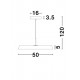 Suspensie VETRO Nova Luce Modern, Led, 910623, Grecia