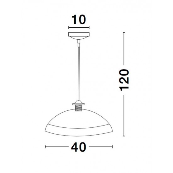 Pendul BENITO Nova Luce Modern, E27, 9112141, Grecia