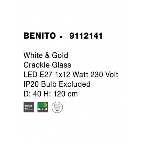 Pendul BENITO Nova Luce Modern, E27, 9112141, Grecia